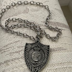 Vintage Swank Necklace silver tone 16” chain (can be worn by man or woman)